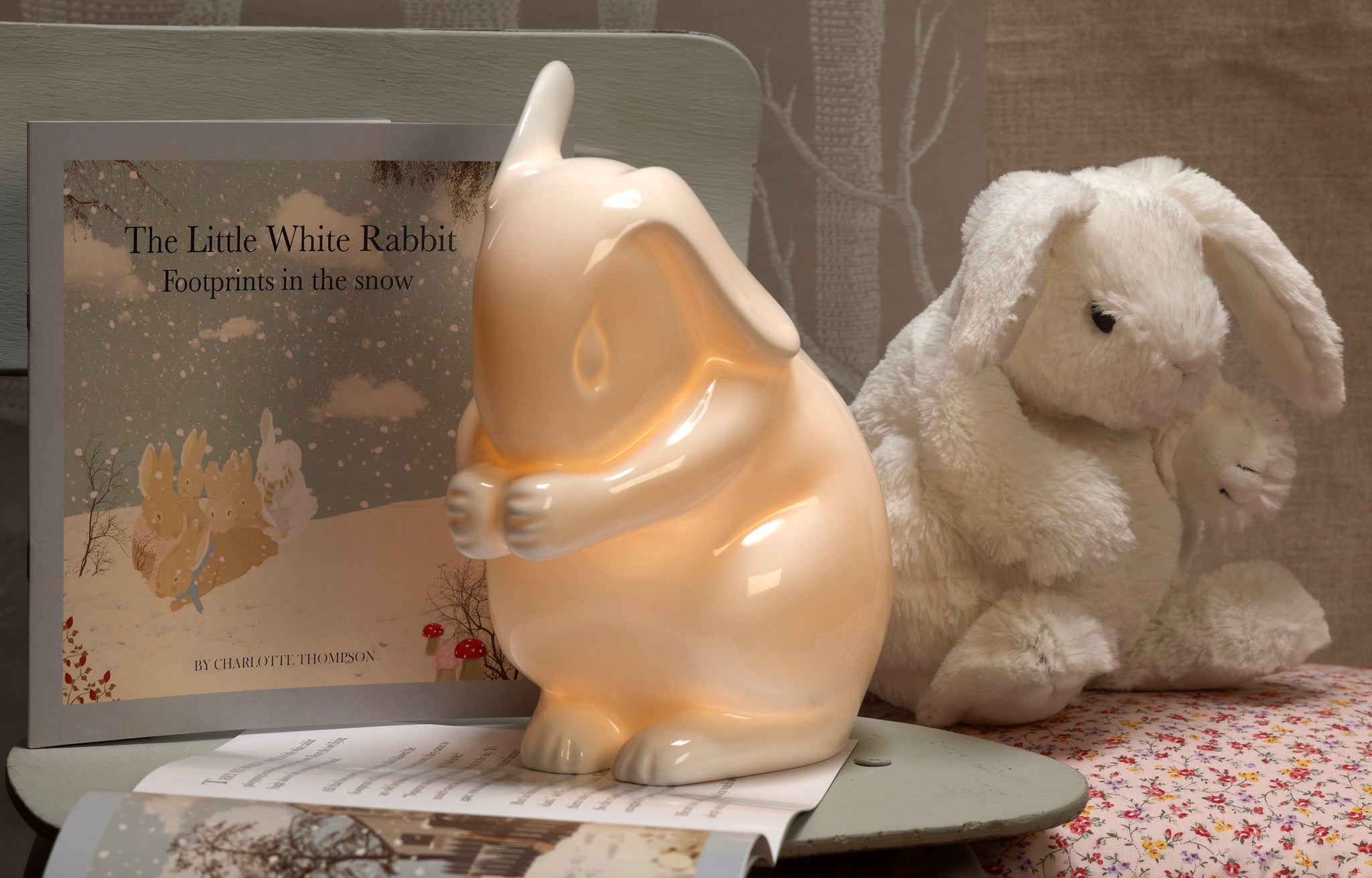 White Rabbit soft toy | kids lamps and childrens lighting